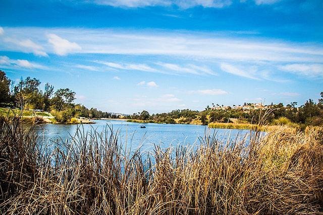 a view of the lake over1 Bounce House and Party Vendor List for Carbon Canyon Regional Park in Orange County California - Ninja Bounce House