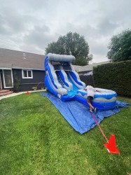 IMG 2990 1631368651 12' Ocean Breeze Inflatable Slide Wet