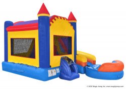 6 in 1 castle combo wet or dry nowm 4 1688828058 6 in 1 Classic Castle Combo Water Slide with pool