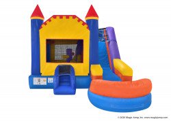 6 in 1 castle combo wet or dry nowm 7 1688828058 6 in 1 Classic Castle Combo Water Slide with pool