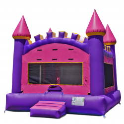 Arched Pink Castle Bounce House