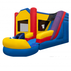 37 1699309674 6 in 1 Classic Castle Combo Water Slide with pool