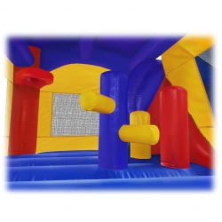 38 1699309675 6 in 1 Classic Castle Combo Water Slide with pool