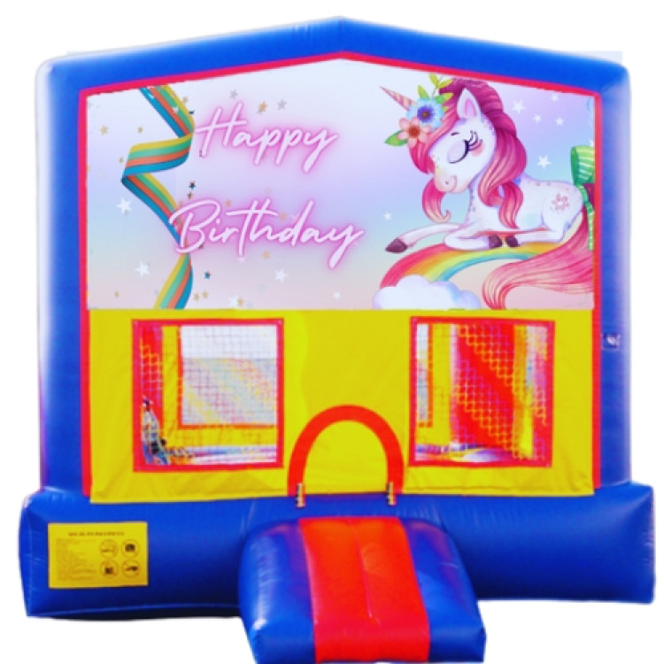 Unicorn Theme Classic Bounce House