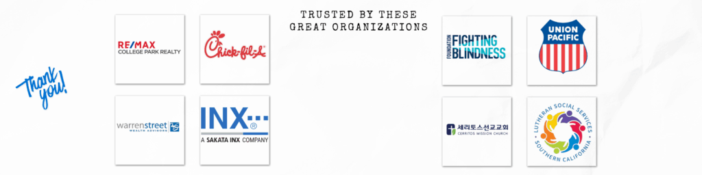 Ninja Bounce House valued Customers logos